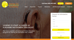 Desktop Screenshot of hearingaidacademy.com